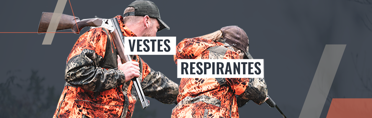 Vestes respirantes pour chasseurs en traque