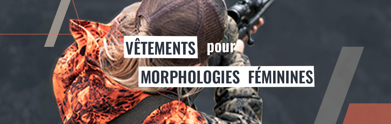 Vêtements de chasse adaptés aux morphologies féminines